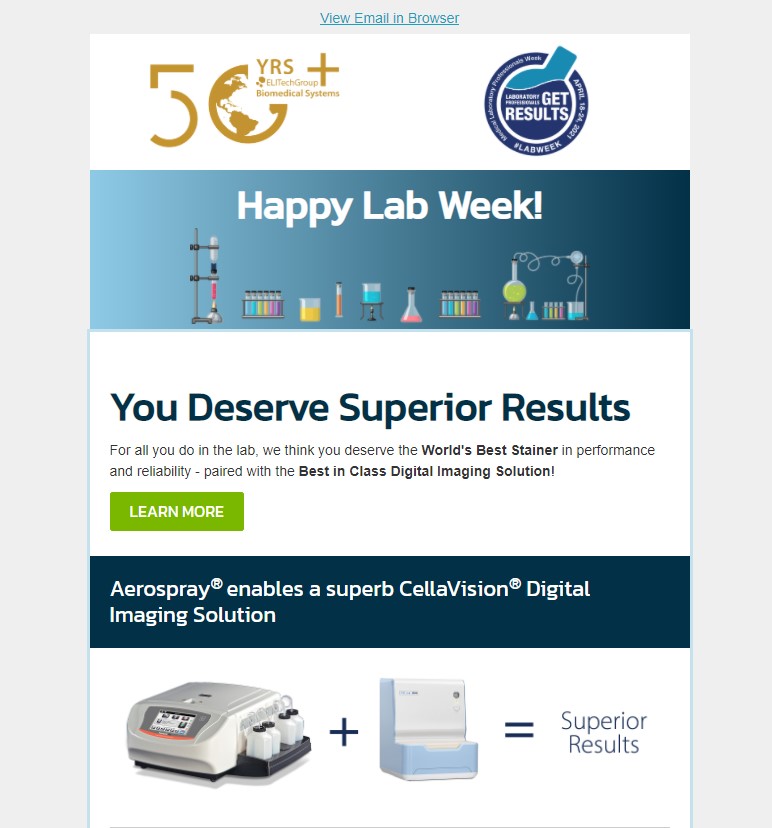 lab week 2021 email hematology stainer